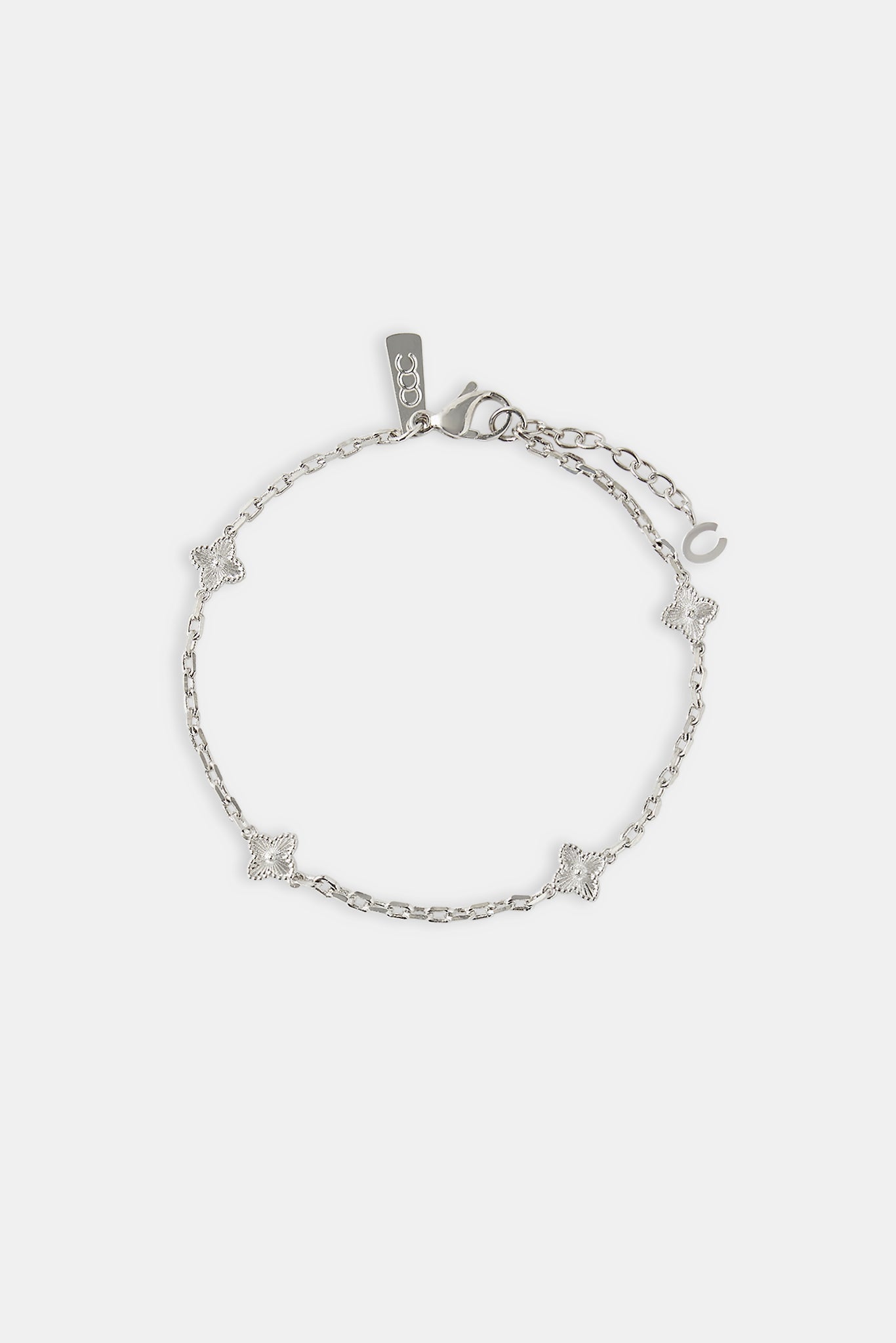 Polished Motif Rolo Bracelet - 8mm